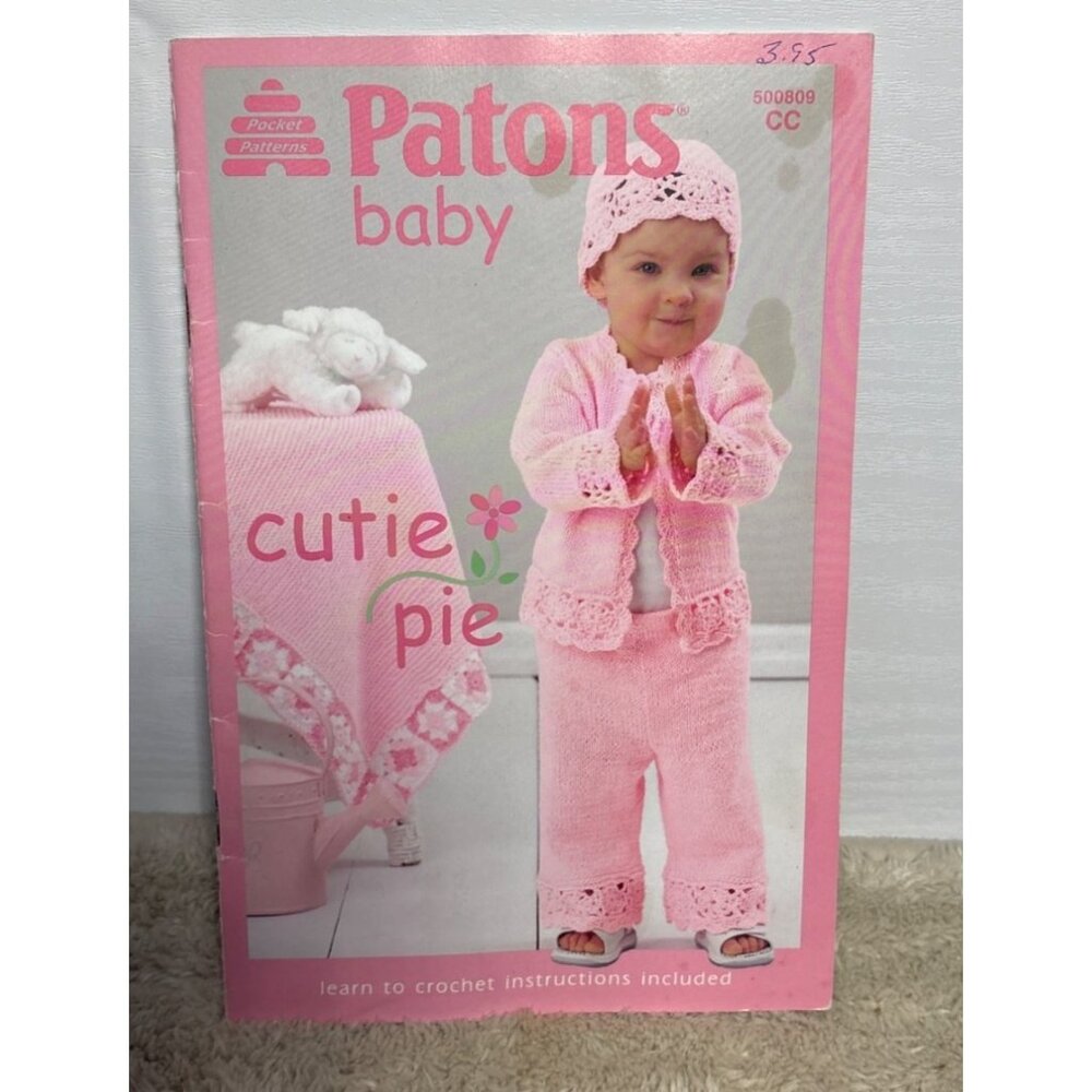 Patons Baby Crochet Pattern Booklet Cutie Pie 500809 CC 2003